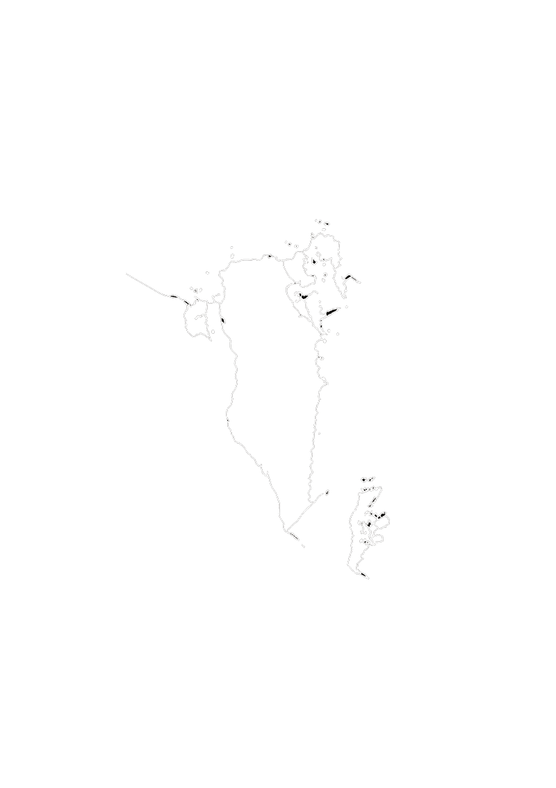 Bahrain map Image.