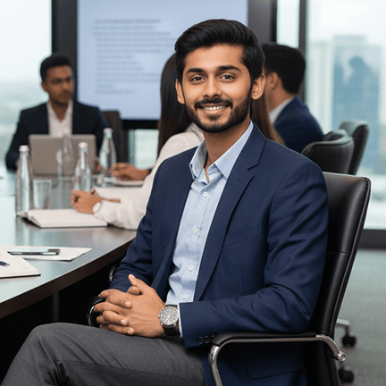 Portrait of Izkeel, Chief Strategy Officer